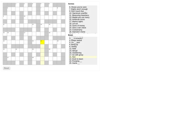 Kruiswoordpuzzel
