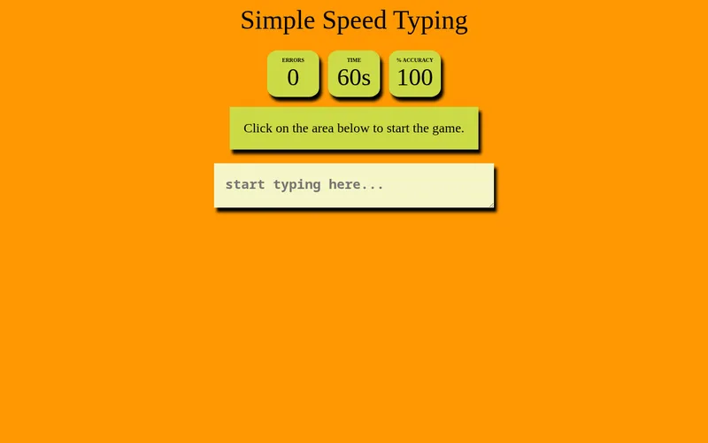 Simpel Typespel