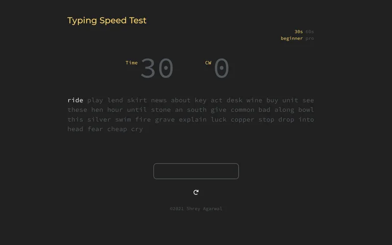 Typesnelheidstest